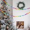 Rainbow Ribbon Felt Ball Garland Fabric Pom Pom Banner(Rainbow)